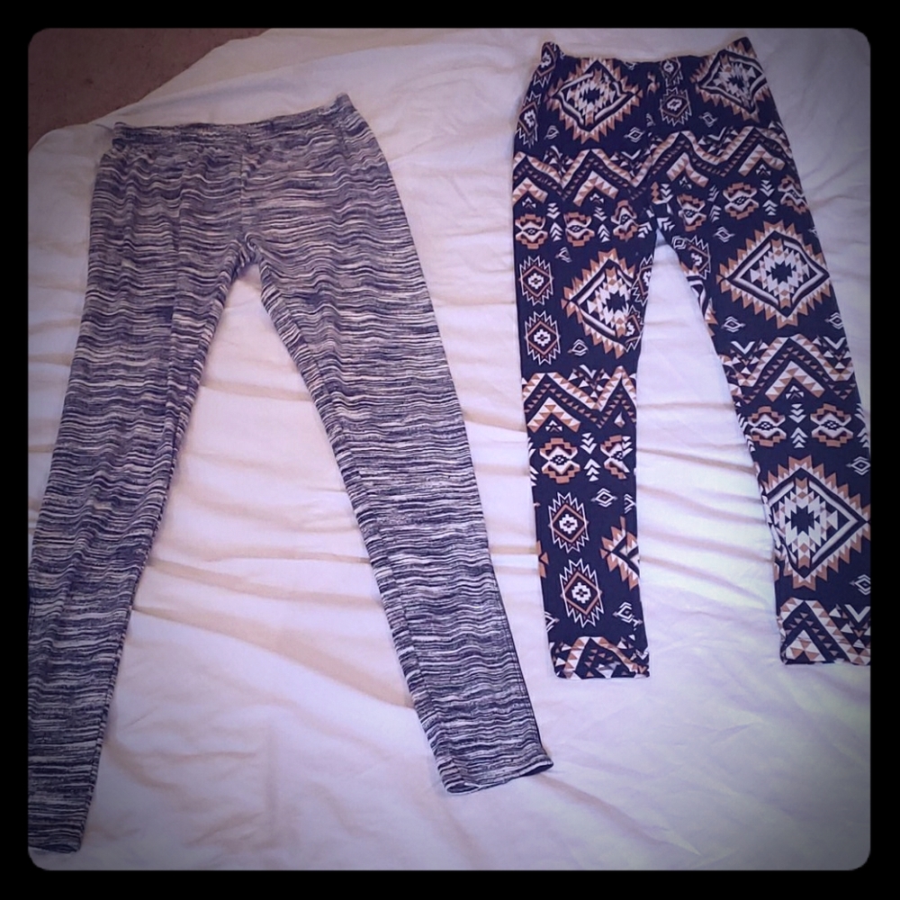 2 pair leggings - like new